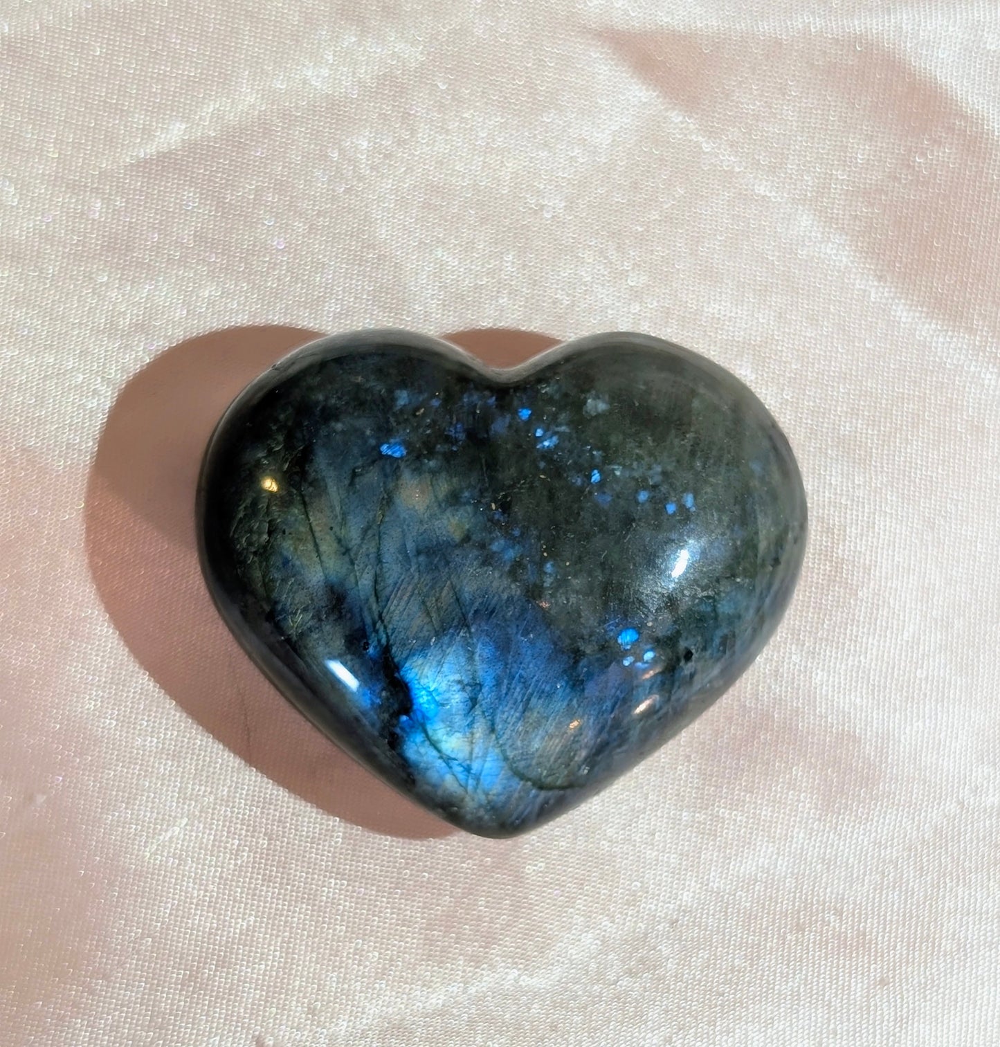 Labradorite Heart