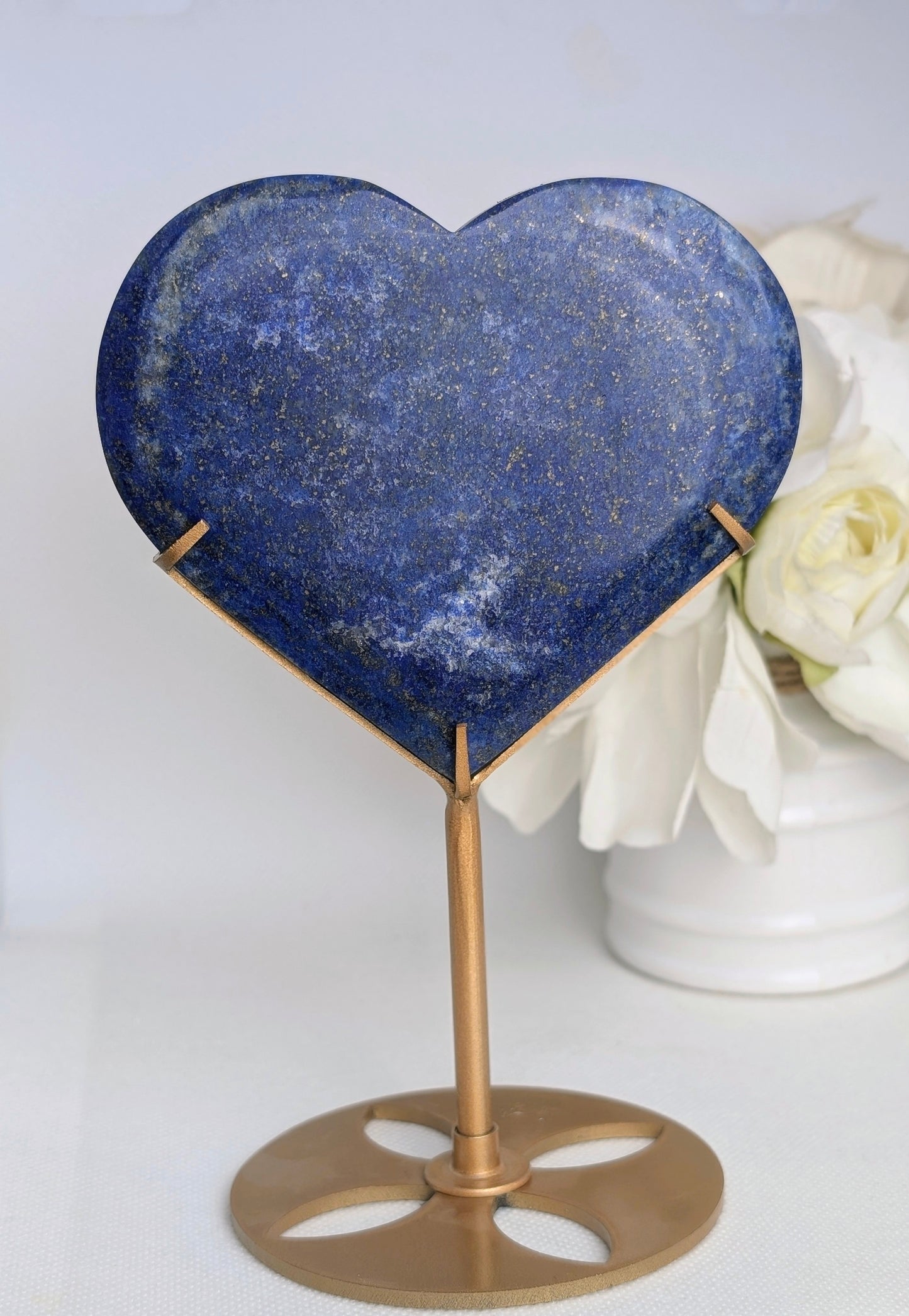 Lapis Lazuli Heart on Stand