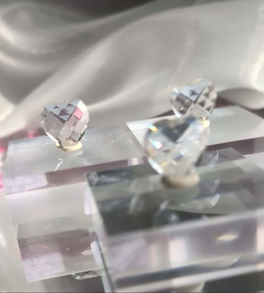 Faceted AAA Quartz Heart