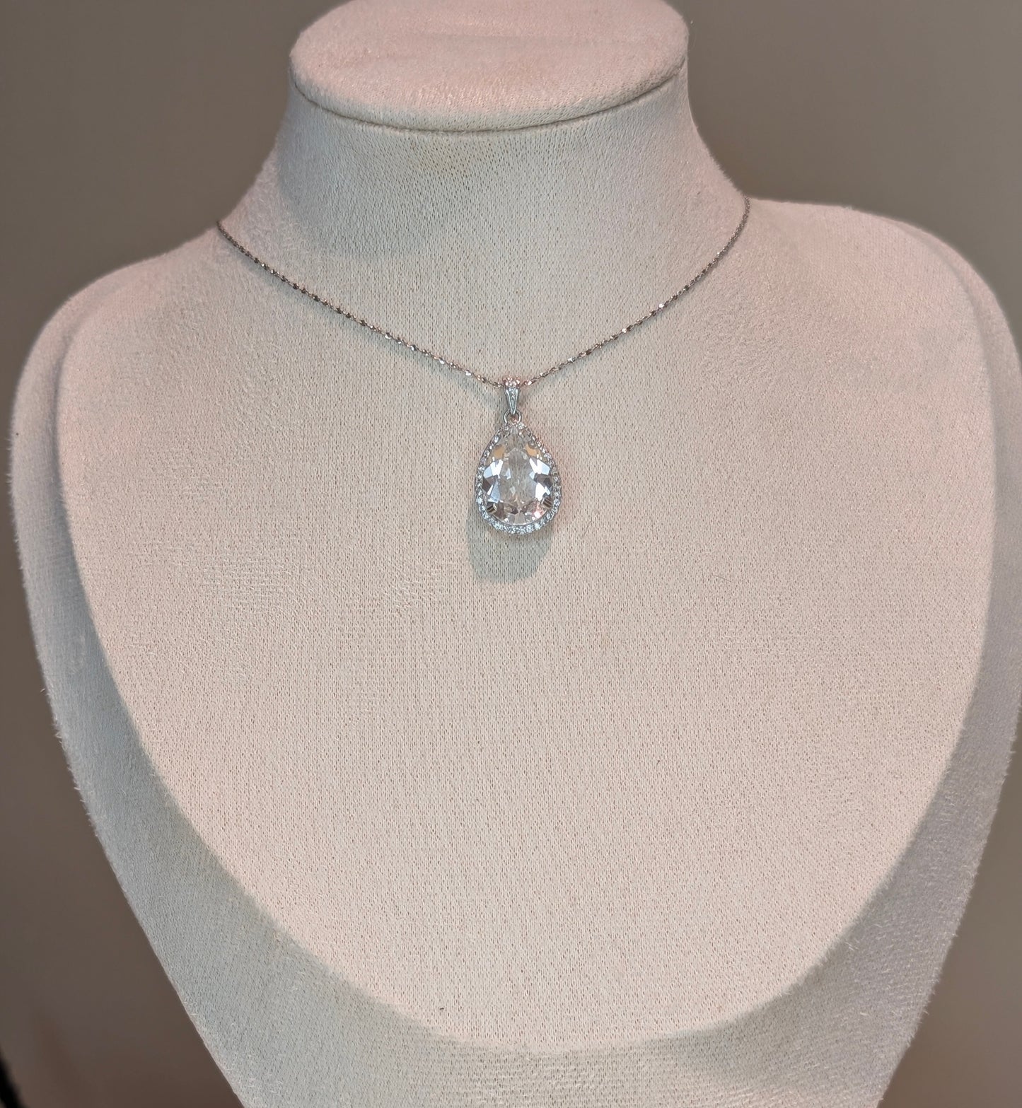 Clear Quartz Drop Pendant