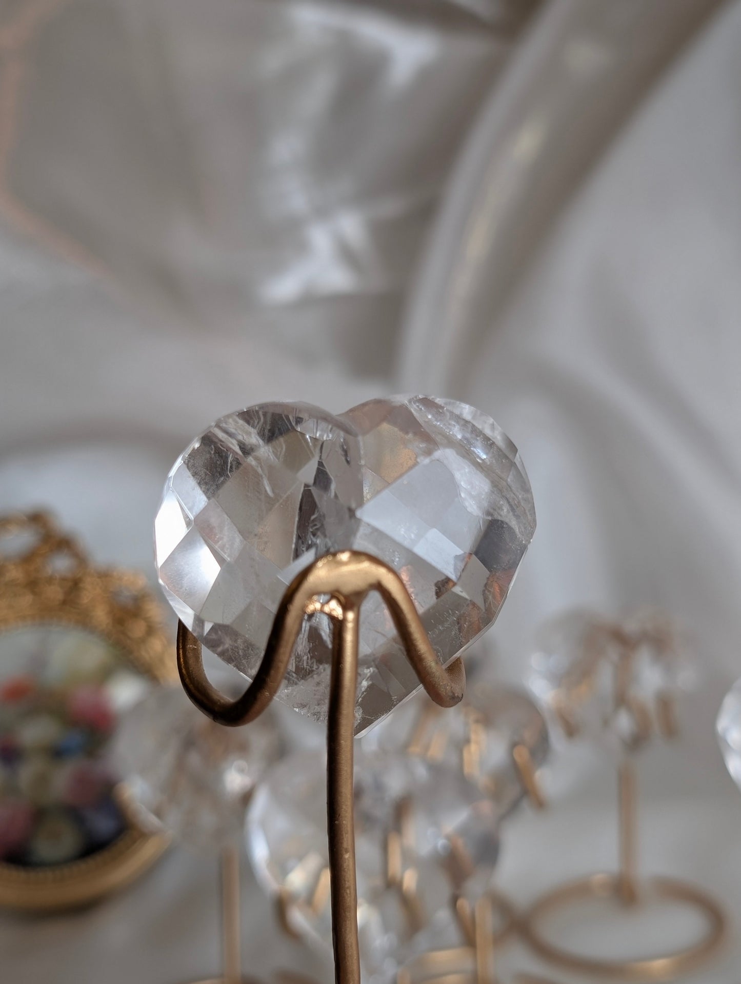 *Lemurian Gem Heart on Stand #5