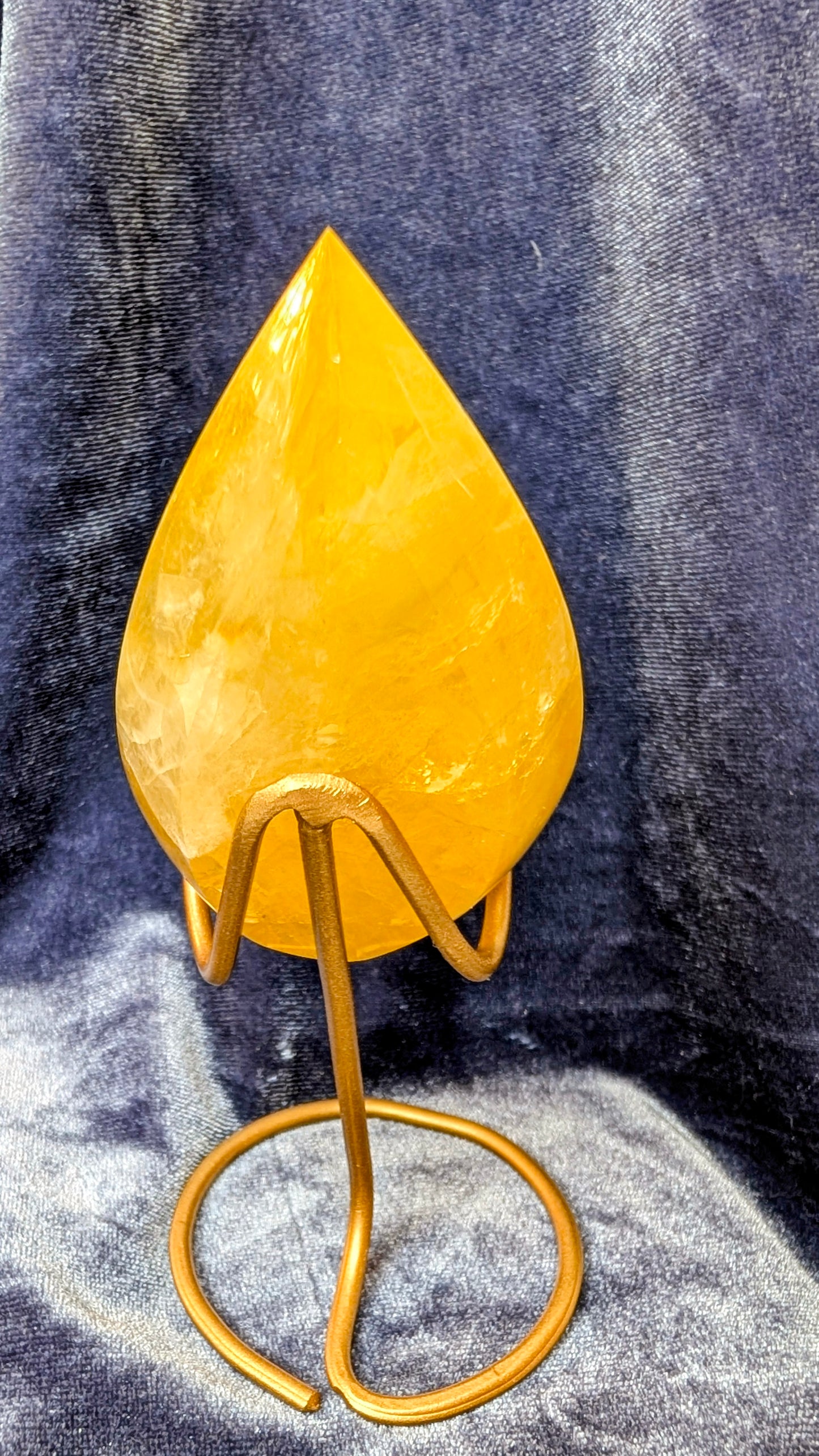 Golden Healer Teardrop on Stand