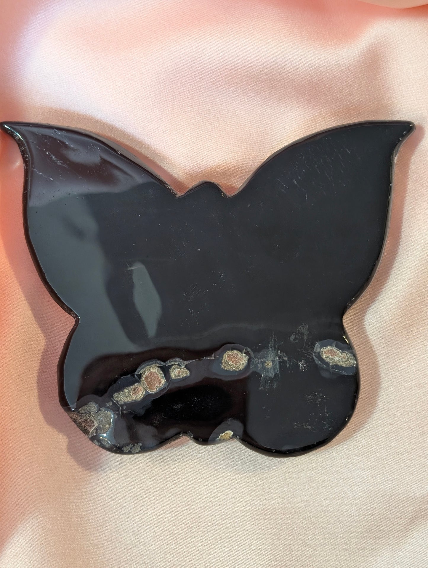 Agate Black Butterfly