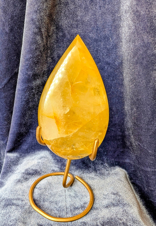 Golden Healer Teardrop on Stand
