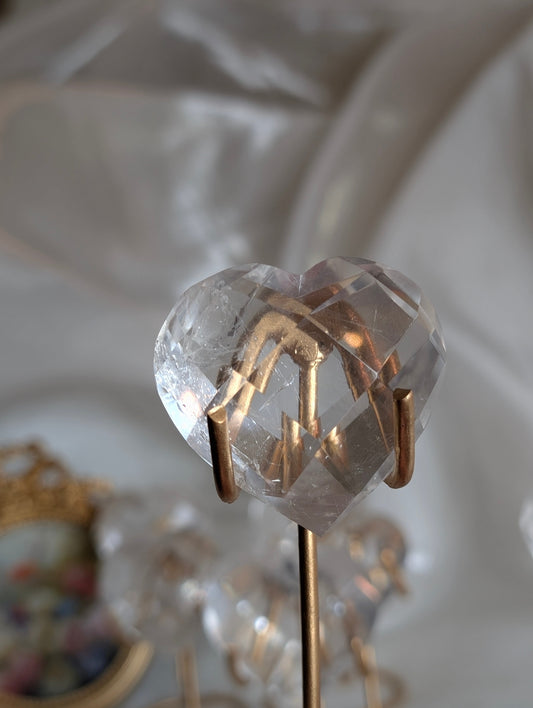 *Lemurian Gem Heart on Stand #7