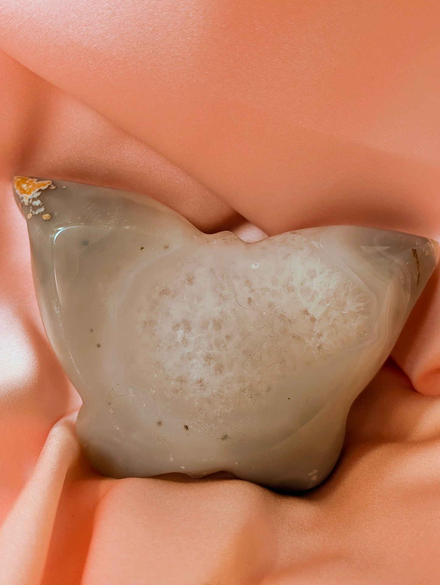 Agate Butterfly Carving