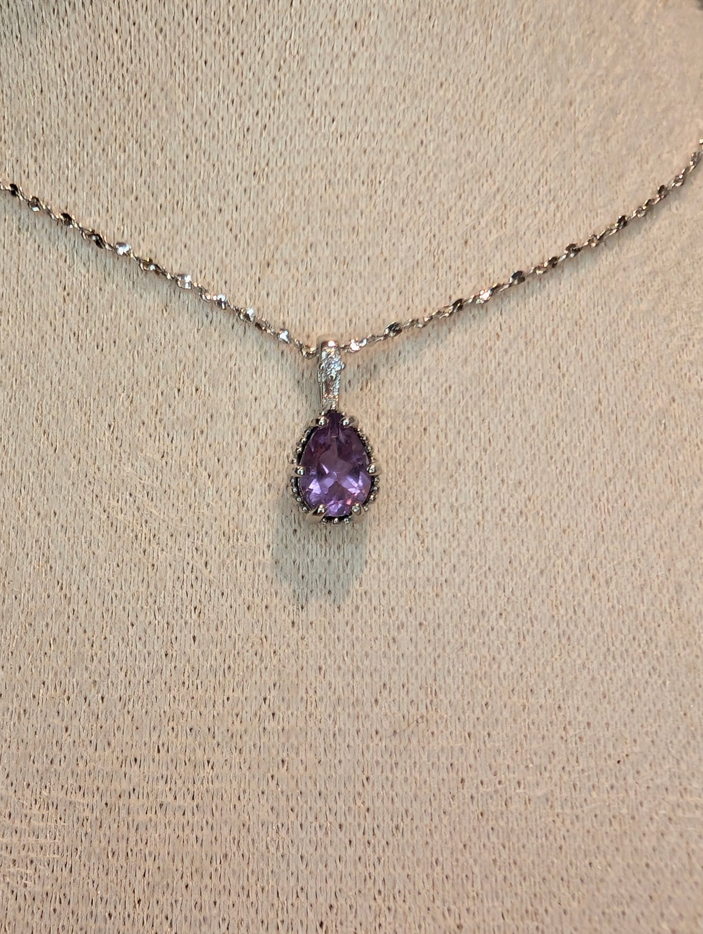 Amethyst Drop Pendant