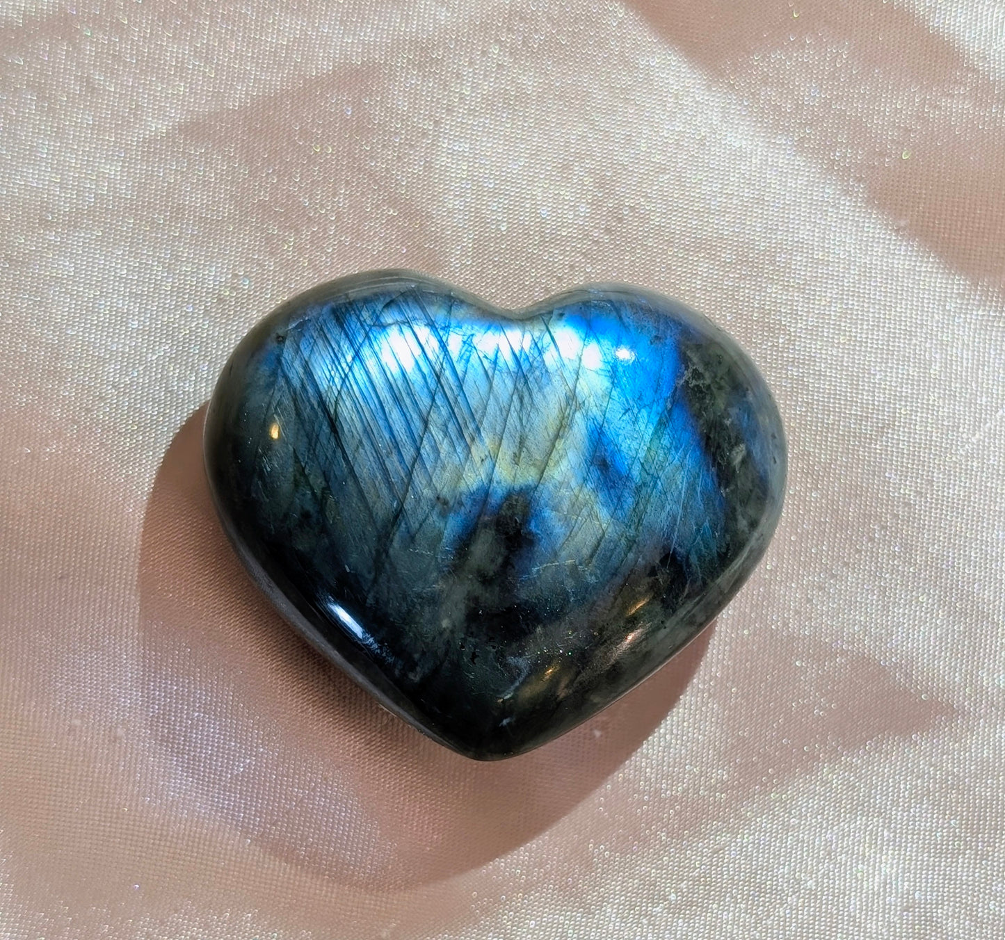 Labradorite Heart