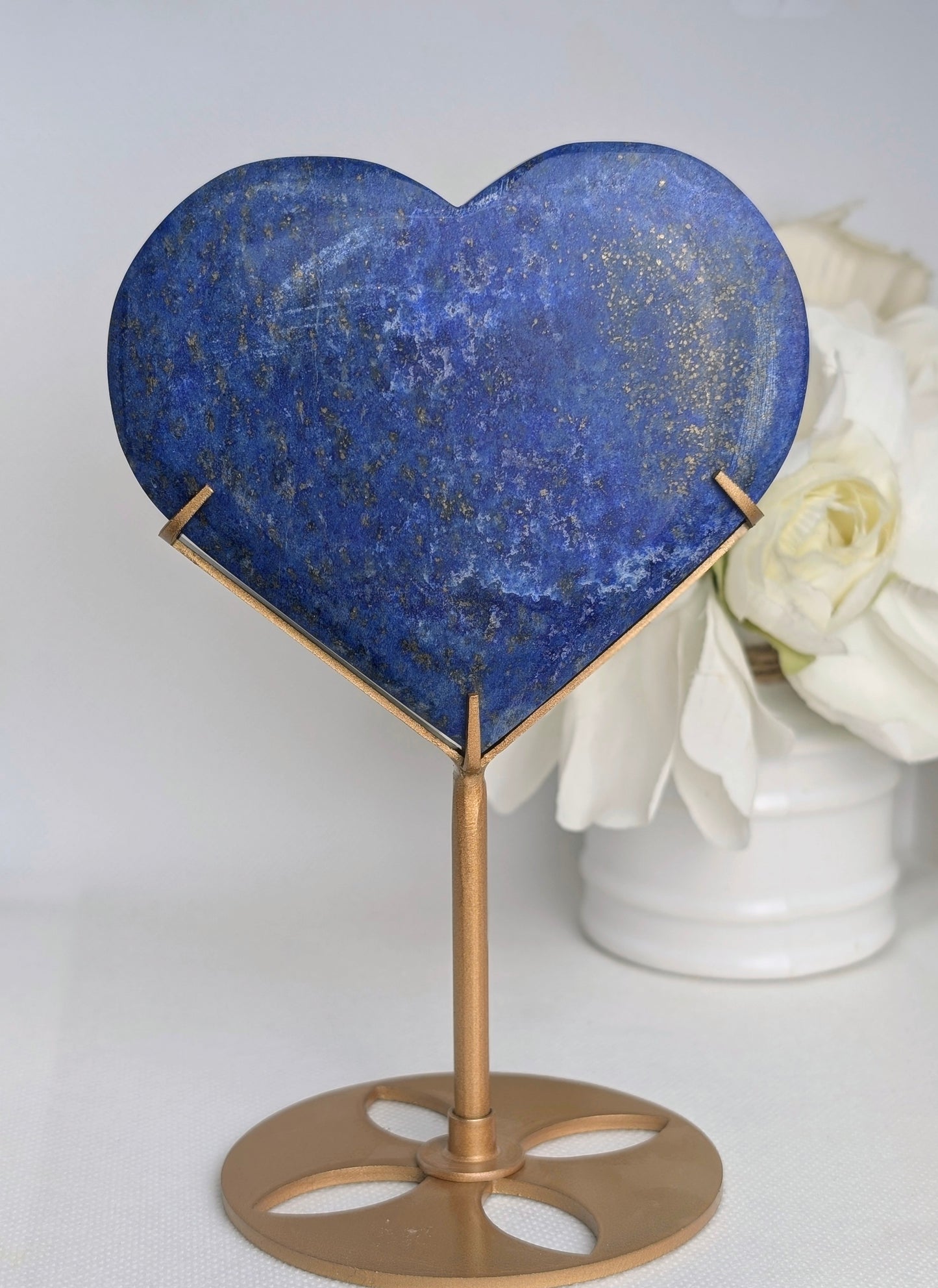Lapis Lazuli Heart on Stand