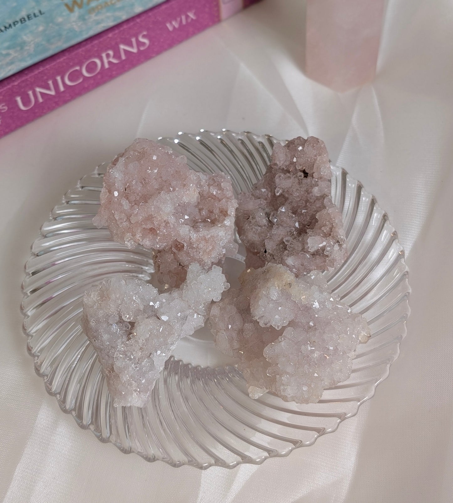 Raw Pink Amethyst Cluster